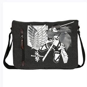 Innturt Anime Classic Messenger Bag Shoulder Bag Satchel -black